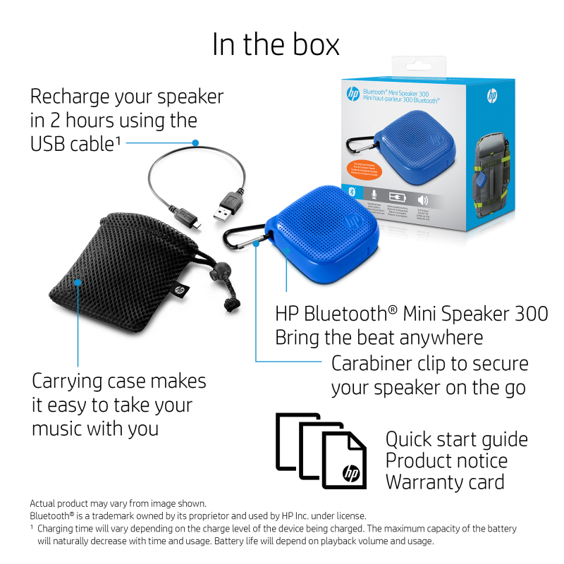 Hp 300 best sale mini bluetooth speaker